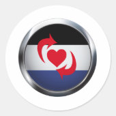 SWITCH PRIDE MEDALLION RUNDER AUFKLEBER (Vorderseite)