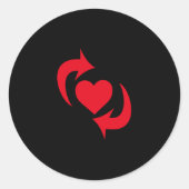 Switch-Stolz Runder Aufkleber (Vorderseite)