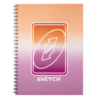 Switch Style Lesbian Flag Notebook Notizblock