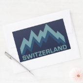 SWITZERLAND-Aufkleber Rechteckiger Aufkleber (Umschlag)