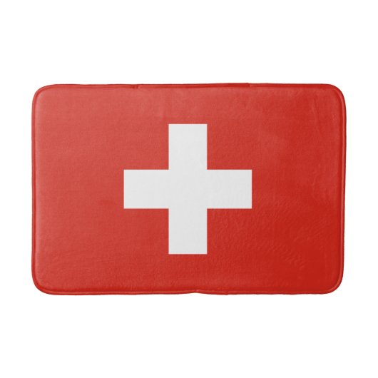 Switzerland Flag Badematte (Vorderseite)