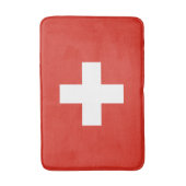 Switzerland Flag Badematte (Vorderseite Vertikal)