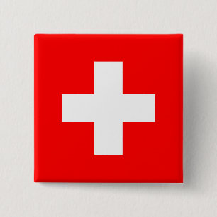 Switzerland Flag Button