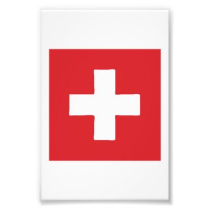 Switzerland Flag Emblem Fotodruck