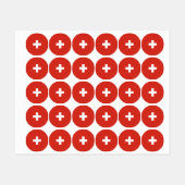 Switzerland flag etiketten (Blatt)