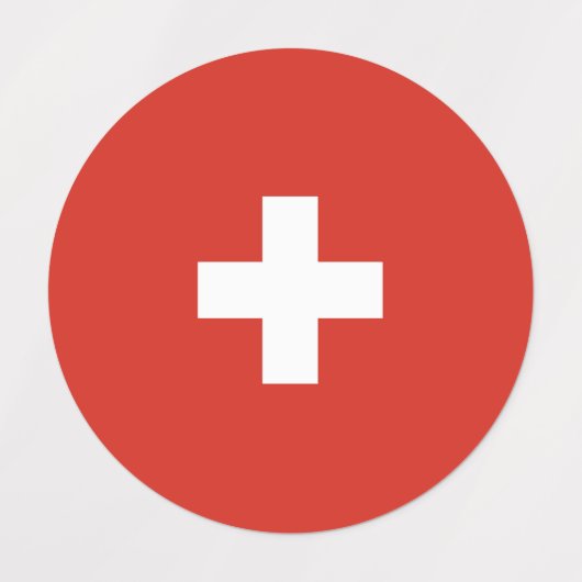 Switzerland flag etiketten (Design 2)