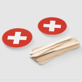 Switzerland Flag Fächer (Non-assembled)