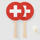 Switzerland Flag Fächer (Vorne und Hinten)