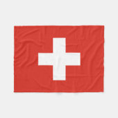 Switzerland Flag Fleecedecke (Vorderseite (Horizontal))