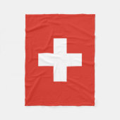 Switzerland Flag Fleecedecke (Vorderseite)