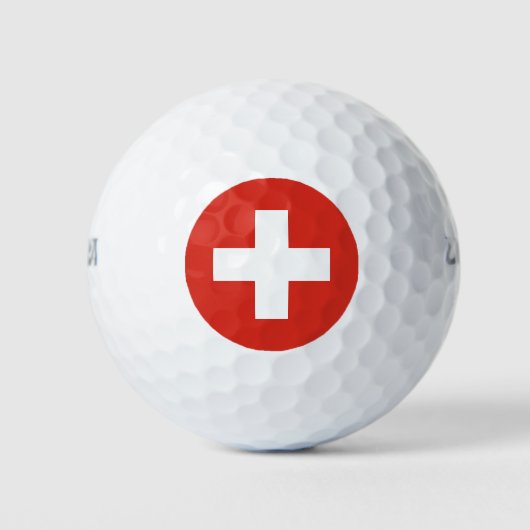 Switzerland Flag Golfball (Vorderseite)