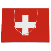 Switzerland Flag Große Geschenktüte (Vorderseite)