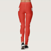 Switzerland Flag Leggings (Rückseite)