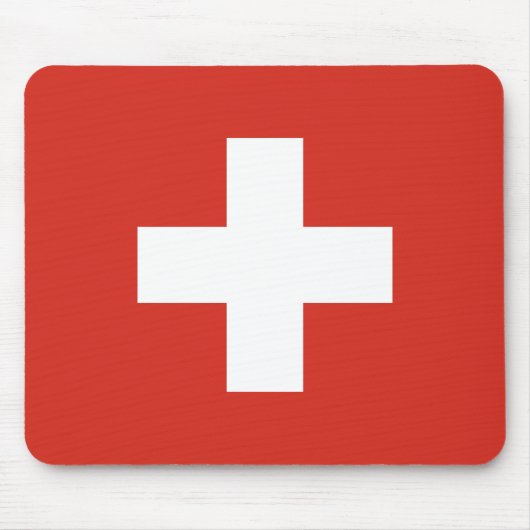 Switzerland Flag Mousepad (Vorne)