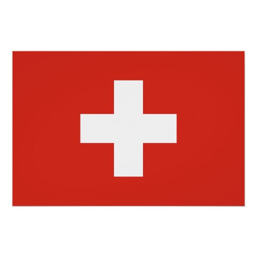 Switzerland Flag Poster (Vorderseite)