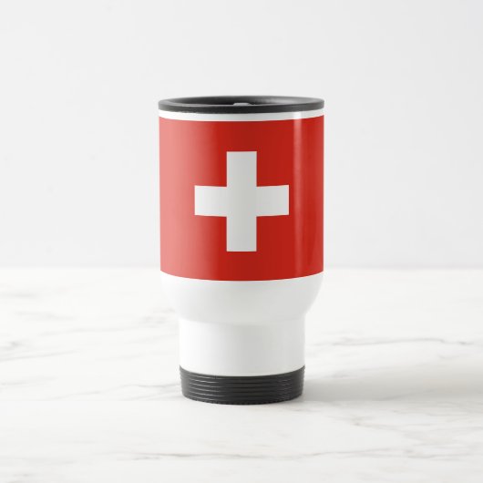 Switzerland Flag Reisebecher (Mittel)