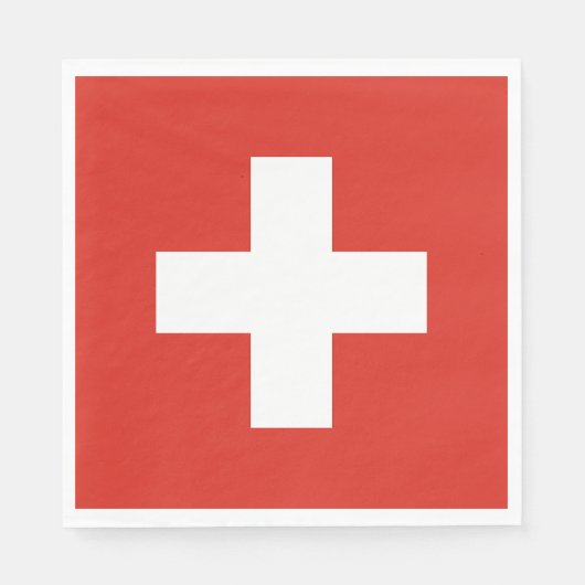 Switzerland Flag Serviette (Vorderseite)