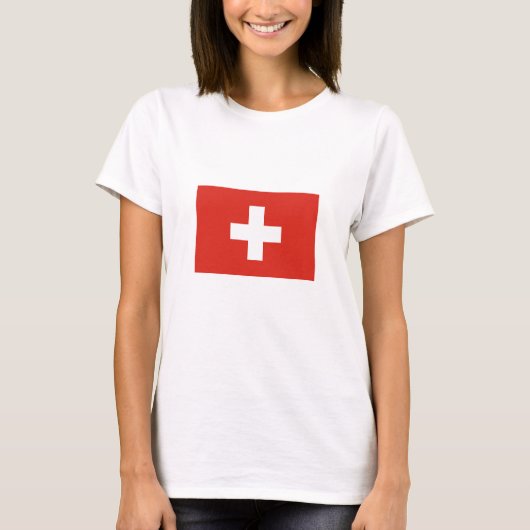 Switzerland Flag T-Shirt (Vorderseite)