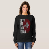 Switzerland It's In My DNA Cute Swiss Fingerprint  Sweatshirt (Vorne ganz)