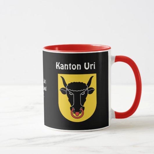 SWITZERLAND - Kanton Uri* Kundenspezifische Tasse (Rechts)
