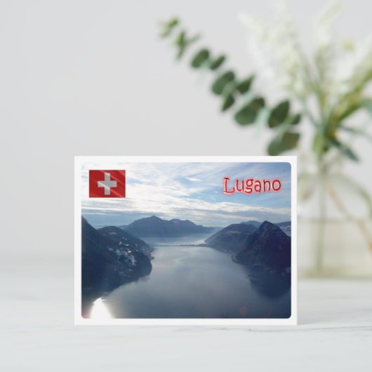 Switzerland - Lugano - Postkarte (Stehend Vorderseite)