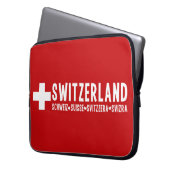 SWITZERLAND Notebook-Ärmel Laptopschutzhülle (Vorderseite Links)