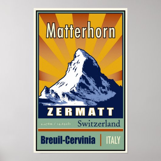 Switzerland Poster (Vorne)