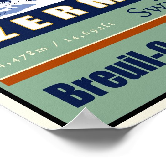 Switzerland Poster (Ecke)