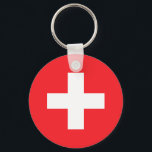 Switzerland Schlüsselanhänger<br><div class="desc">Switzerland Flag Custom round keychain</div>