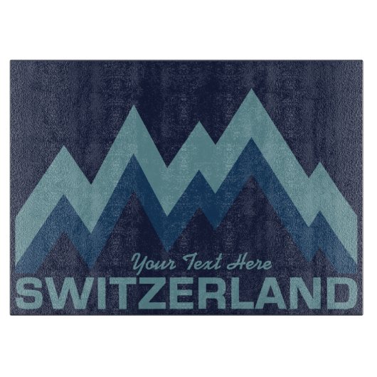 SWITZERLAND-Schneidbrett Schneidebrett (Vorderseite)