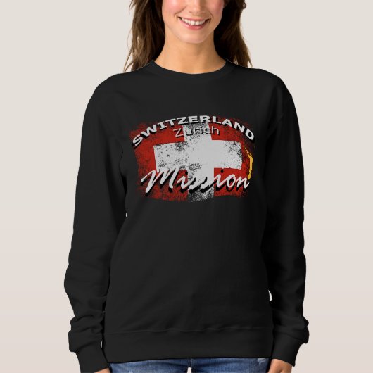 Switzerland Zurich Mormon LDS Mission Missionary Sweatshirt (Vorderseite)