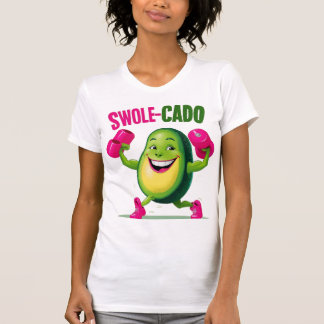 Swole-cado - Funny Weightlift Avocado Design T-Shirt