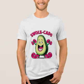 Swole-cado - Funny Weightlift Avocado Design Tri-Blend Shirt