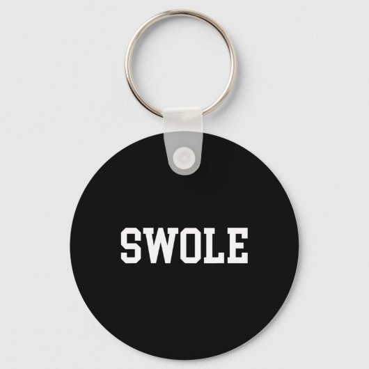 Swole Funny Weightsting und Bodybuilding Schlüsselanhänger (Vorderseite)
