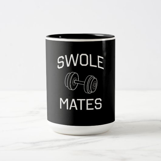 Swole Kameraden Zweifarbige Tasse (Mittel)