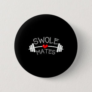 Swole Mates Matching Paares Workout Gym Partner V Button
