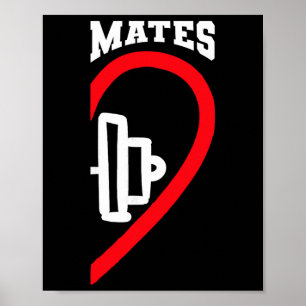 Swole Mates Süße Workout passende Paare Valentin Poster