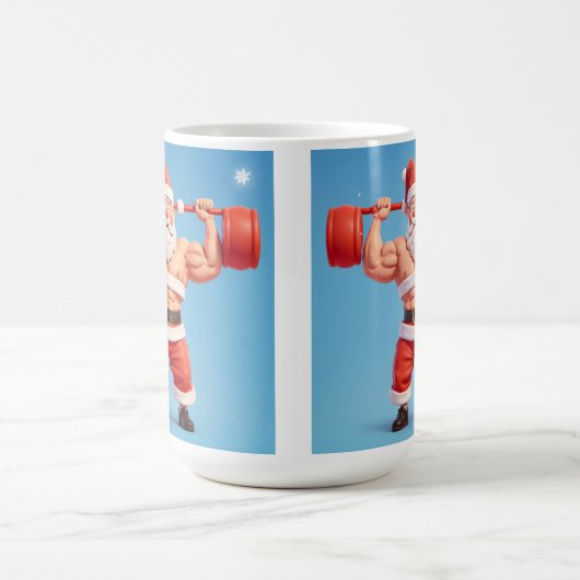 Swole Santa: Gewinn machen und Geschenke liefern Verwandlungstasse (Zentrum)