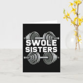 Swole Sisters Powerlift Gym Workout Swole Gainz Karte (Gelbe Blume)