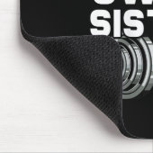 Swole Sisters Powerlift Gym Workout Swole Gainz Mousepad (Ecke)
