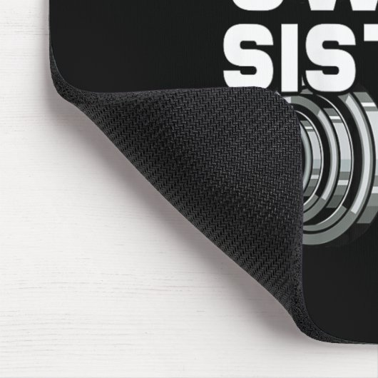 Swole Sisters Powerlift Gym Workout Swole Gainz Mousepad (Ecke)