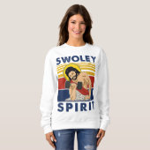 Swoley Spirit WEIGHT LIFTING Jesus Swoley Spirit Sweatshirt (Vorne ganz)