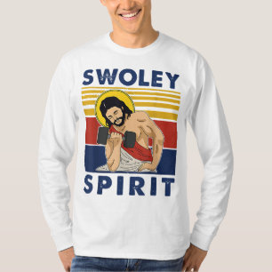 Swoley Spirit WEIGHT LIFTING Jesus Swoley Spirit T-Shirt