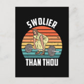 Swolier Than Einladungspostkarte (Vorderseite)