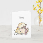 Swoon! Mops Liebe Karte (Gelbe Blume)