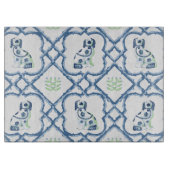 Swoon Staffordshire Dogs Trellis Slate and Green Schneidebrett (Vorderseite)