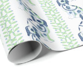 Swoon Staffordshire Dogs Vine Slate and Green Geschenkpapier (Rolleneckpunkt)