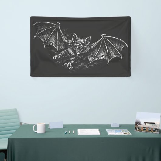 Swooping Bat - von BurnsInHell Banner (Messeveranstaltung)