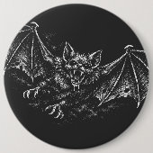 Swooping Bat - von BurnsInHell Button (Vorderseite)