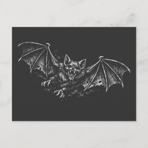 Swooping Bat - von BurnsInHell Feiertagspostkarte